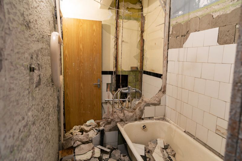 Bathroom Demolition in Progress